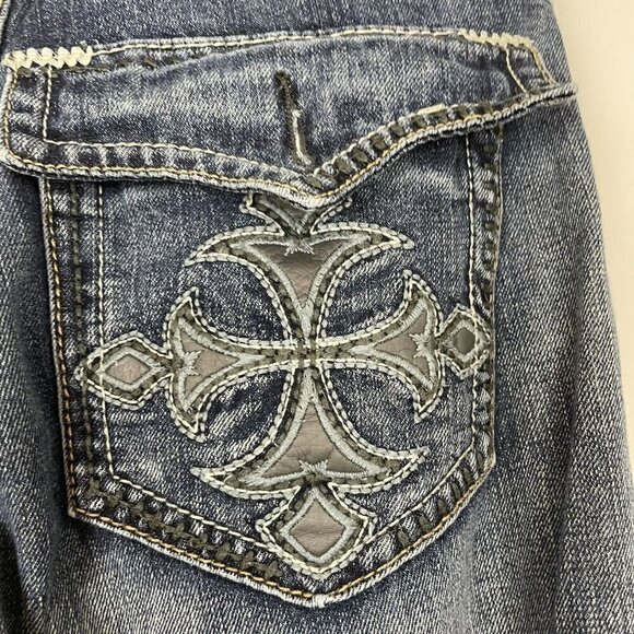 Black Premium Men’s Low Rise Slim Straight Jeans 32/34 - Picture 9 of 12